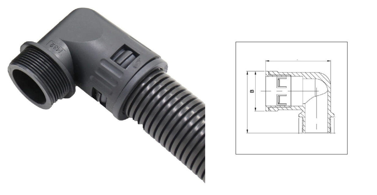 Polyamide Conduit 90 Degree Specification