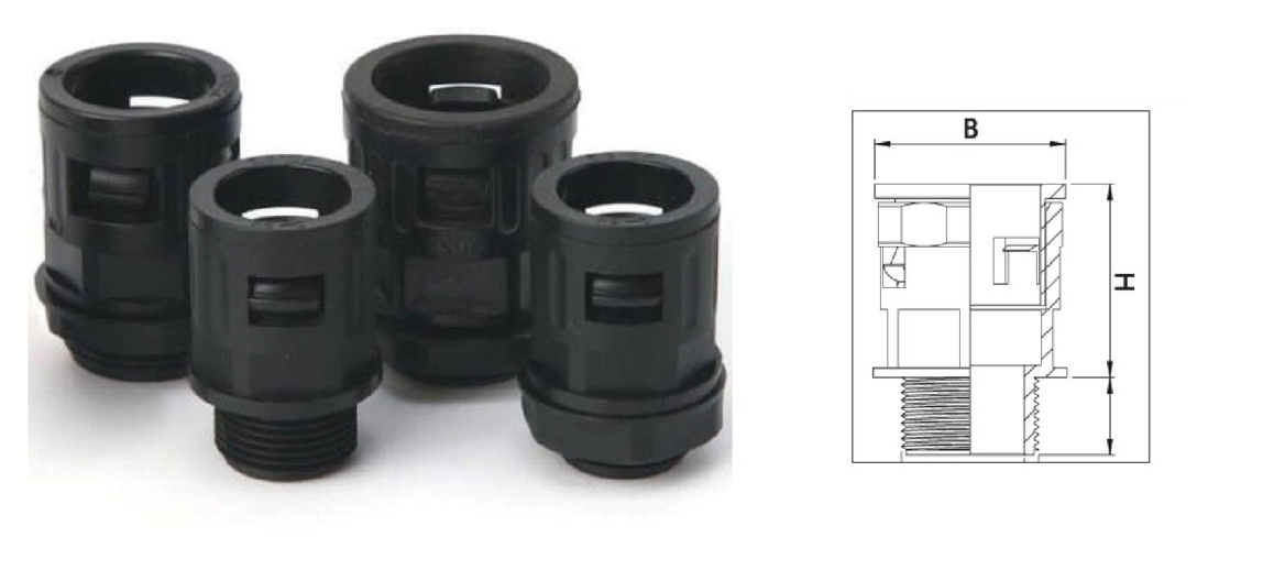 Polyamide Conduit Straight End Fittings Specification